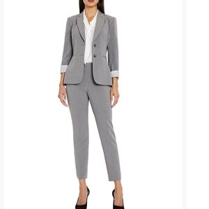 Women's Gray Blazer and Pants Set